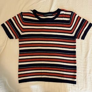 Multi color striped top
